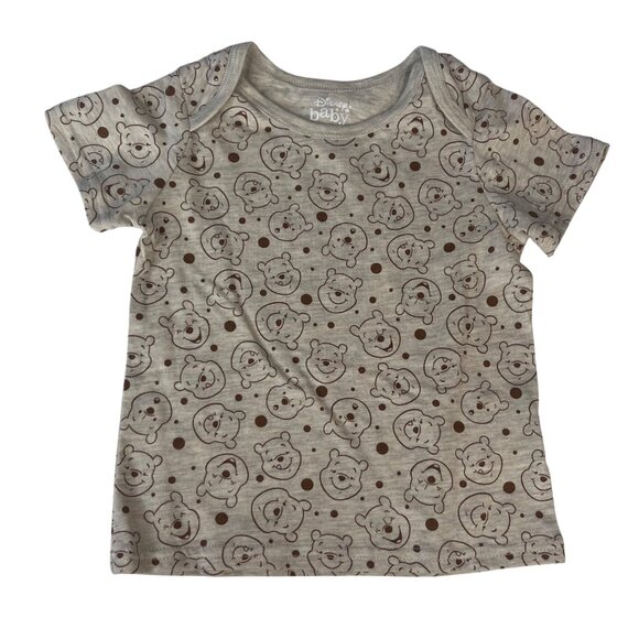 Disney Baby Winnie The Pooh Graphic Tshirt Tan Size 18M New - Picture 1 of 7